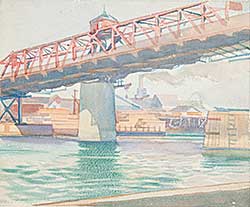 #347 ~ Mercer - Untitled - Bridge on the Harbour