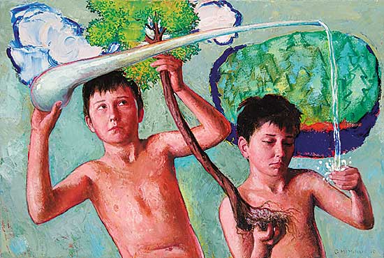 #114 ~ MacMillan - Untitled - The Two Kids and the Water