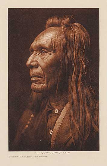 #324 ~ Curtis - Three Eagles - Nez Perce