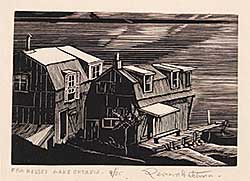#237 ~ Hutchinson - Fish Houses, Lake Ontario  #9/25