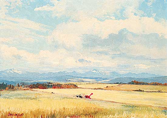 #25 ~ Crockford - Scene in Calling Valley Near Priddis Alta.