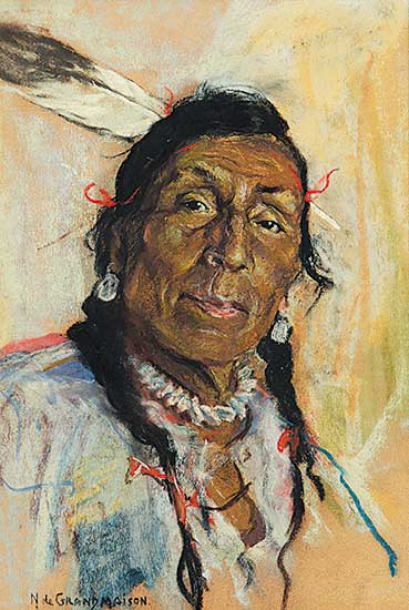#26 ~ de Grandmaison - Blood Indian Near Cardston, Alberta