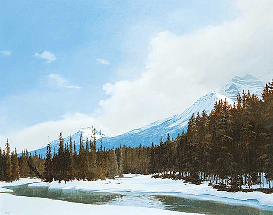 #84 ~ Raftery - Spring Breakup, Bow River