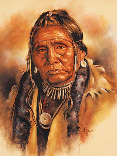 #108 ~ Zach - Heavy Forehead Blood Indian