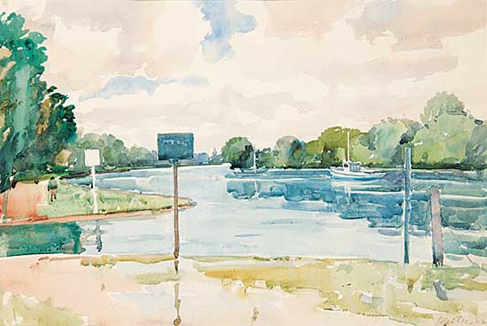 #491 ~ Petley-Jones - Thames at Teddington - Middlesex, England