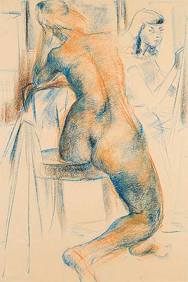 #493 ~ Pragnell - Untitled - Back View of Nude