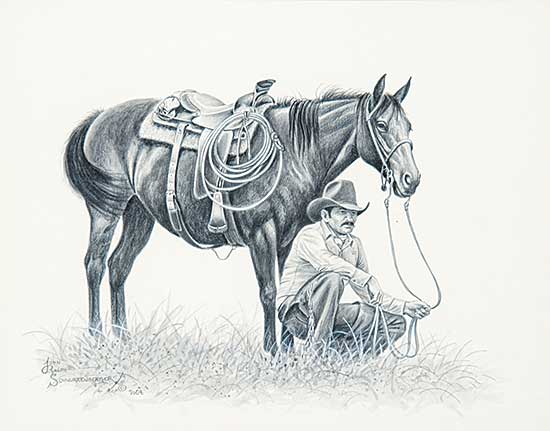 #498 ~ Schnurrenberger - Horse n' Rider #4
