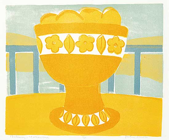 #515 ~ Snow - Balcony - Yellow Vase  #1/50