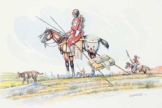 #521 ~ Tailfeathers - Indians on the Move