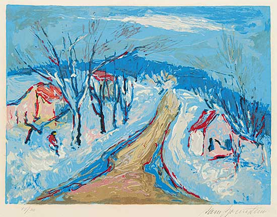 #619 ~ Borenstein - Untitled - A Winter Day  #19/30