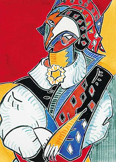 #639 ~ Espinoza - Untitled - Harlequin
