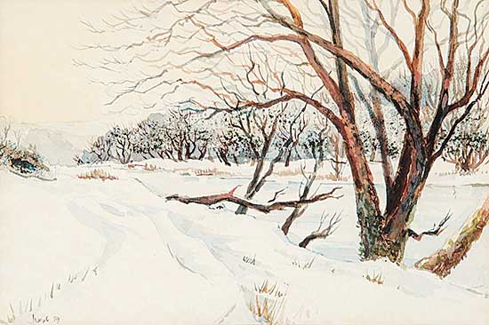 #734 ~ Vest - Untitled - Winter Road