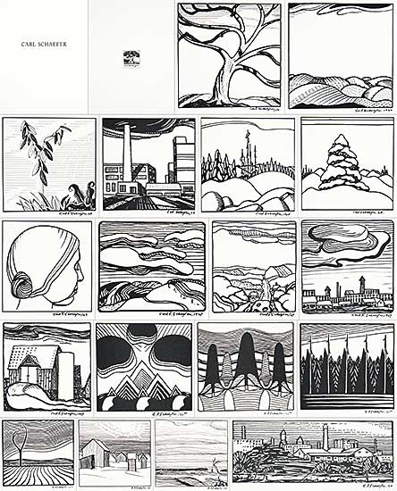 #405 ~ Schaefer - 18 Hanover Drawings 1924-1930  #17/300