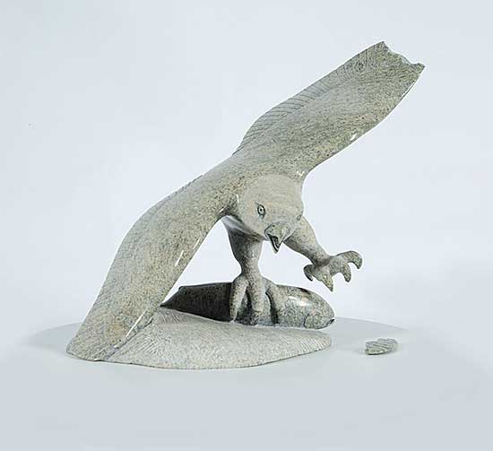 #143 ~ Qimirpik - Untitled - Eagle with Salmon