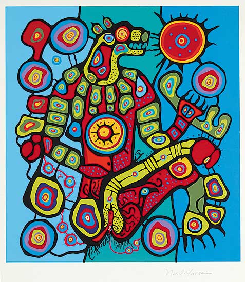 #256 ~ Morrisseau - Untitled - Fantastic Figure
