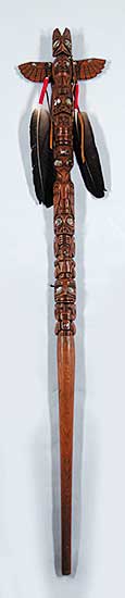 #469 ~ Williams - Untitled - Totem Walking Stick