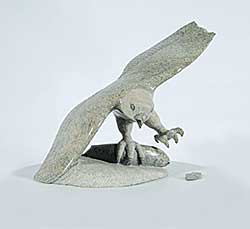 #143 ~ Inuit - Untitled - Eagle with Salmon