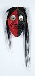 #214 ~ Iroquois - Untitled - Red and Black Mask