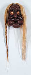 #225 ~ Iroquois - Untitled - Wood and Copper Mask with Braid