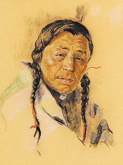 #18 ~ de Grandmaison - Untitled - Indian Brave