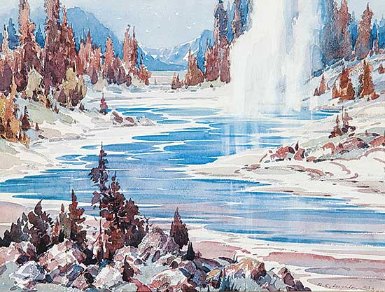 #62 ~ Leighton - Geyser, Firehole River, Yellowstone Nat. Park