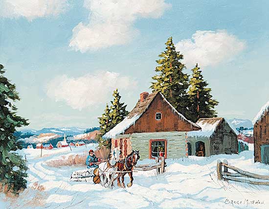 #75 ~ Mitchell - Untitled - Hauling Logs