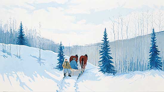 #103 ~ Shostak - Going For Another Load of Wood [Part of wood series painting]