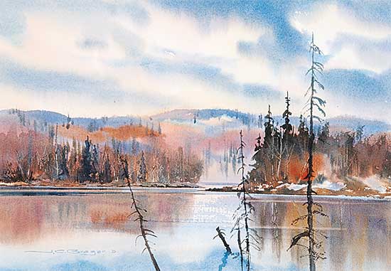 #409 ~ Brager - Untitled - Pond at Bragg Creek