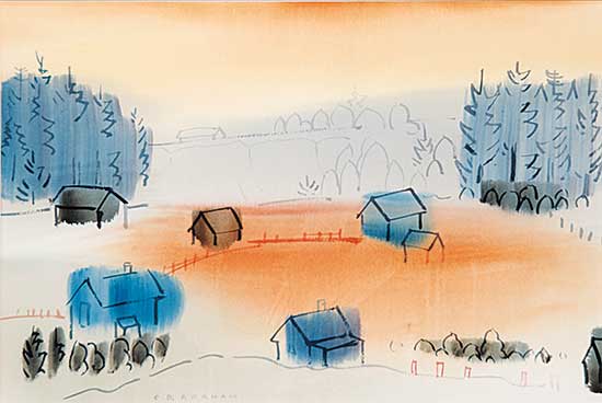 #439 ~ Graham - Untitled - Sunset in the Valley