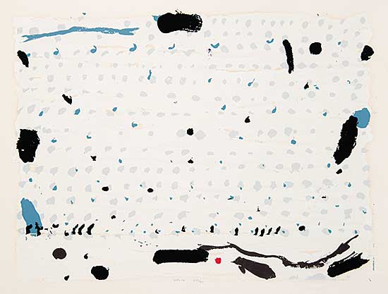#488 ~ Rogers - Untitled - Abstract with Red Dot