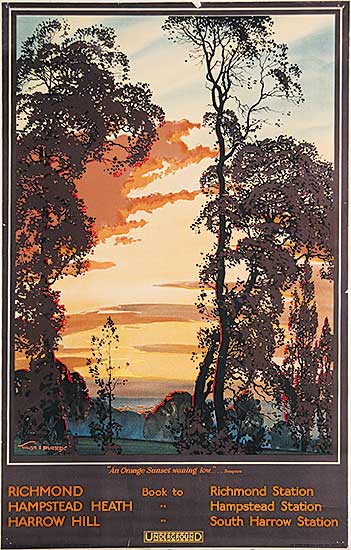 #495 ~ Spradbery - An Orange Sunset, Waning Low