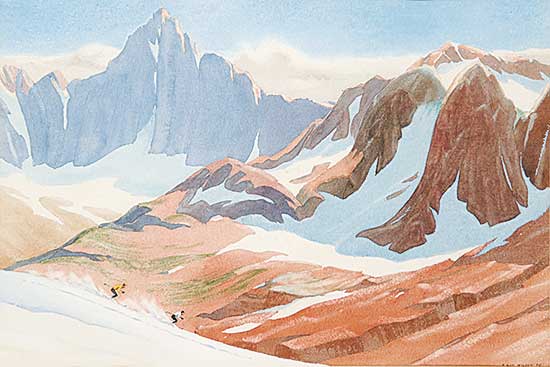 #514 ~ Wilson - Untitled - Spring Skiing in the Mountains