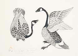 #453 ~ Inuit - Canada Geese Mating  #28/40
