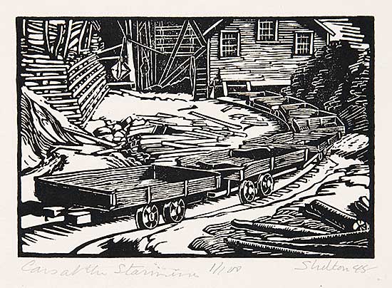 #640 ~ Shelton - Cars at the Star Mine  #1/100