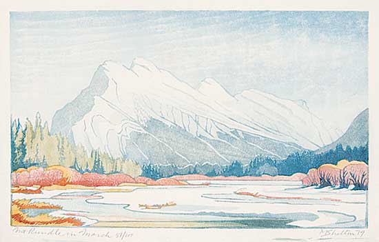 #649 ~ Shelton - Mount Rundle in March  #57/100