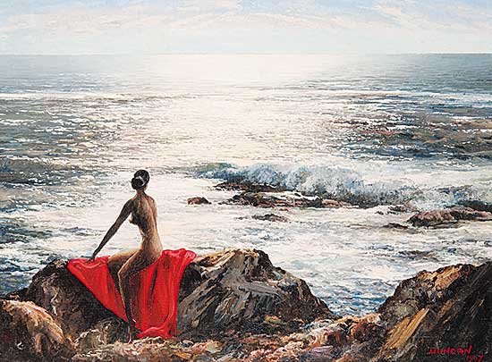 #681 ~ Crockford - Untitled - Sunset with Red Blanket