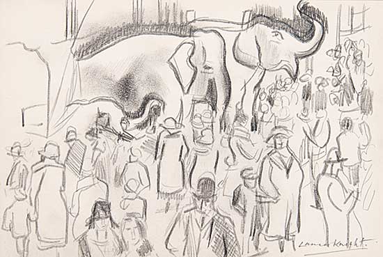 #717 ~ Knight - Untitled - The Circus Comes to Town I