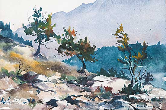 #726 ~ Laycock - Untitled - Waterton Hillside