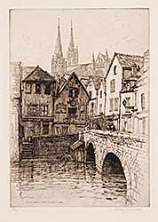 #903 ~ Armington - La Pont Bouju et la Cathedrale a Chartres  #28/100