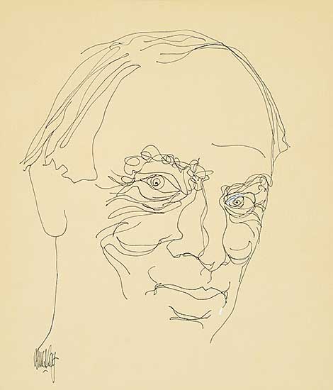 #3 ~ Ainsley - Untitled - Portrait of Pierre Trudeau