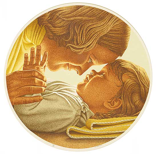 #26 ~ Brown - Untitled - Mother and Child  #29/50