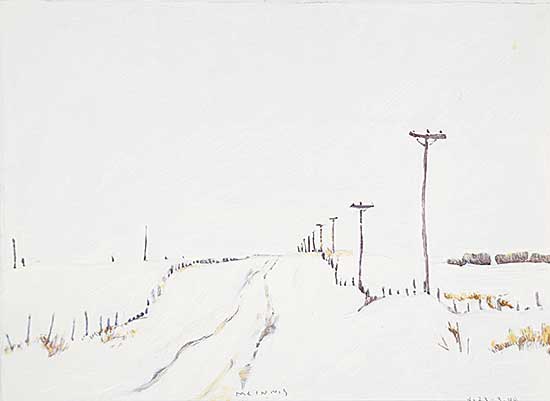 #92 ~ McInnis - Untitled - Prairie Road in Winter