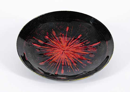 #103 ~ Oldrich - Untitled - Red, Black and Yellow Plate