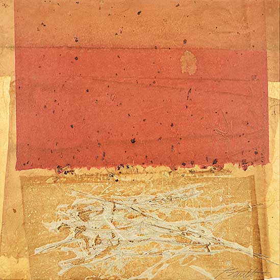 #159 ~ Smith - Untitled - Abstract in Ochre
