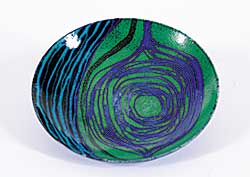#102 ~ Oldrich - Untitled - Blue, Green and Black Plate