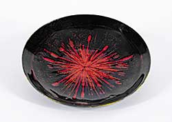 #103 ~ Oldrich - Untitled - Red, Black and Yellow Plate