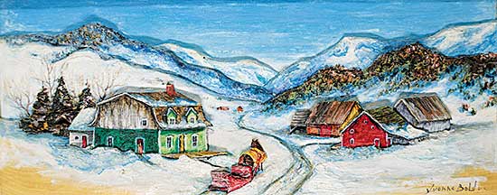 #5 ~ Bolduc - Untitled - Horse and Sleigh Waiting in the Mountain Village