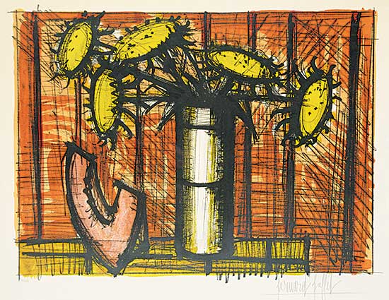 #303 ~ Buffet - Untitled - Still Life with Sunflowers  #48/125