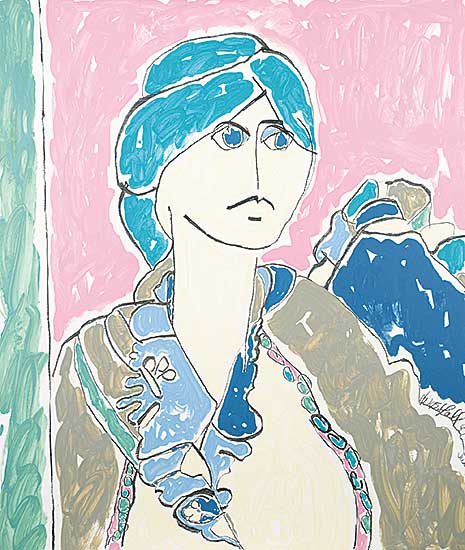 #499 ~ Westfall - Untitled - Portrait of a Woman with Turquoise Hair