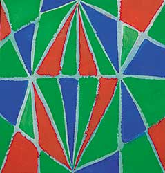 #226 ~ Scott - Untitled - Abstract in Blue, Green and Red